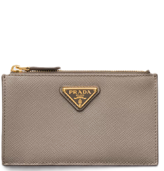  Ví Nữ Prada Saffiano Card Holder 'Clay Grey' 
