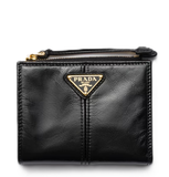  Ví Nữ Prada Small Leather Wallet 'Black' 