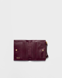  Ví Nữ Prada Small Leather Wallet 'Burgundy' 