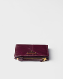  Ví Nữ Prada Small Leather Wallet 'Burgundy' 