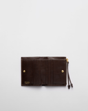  Ví Nữ Prada Small Leather Wallet 'Dark Brown' 