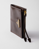  Ví Nữ Prada Small Leather Wallet 'Dark Brown' 