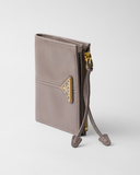  Ví Nữ Prada Small Leather Wallet 'Dark Grey' 