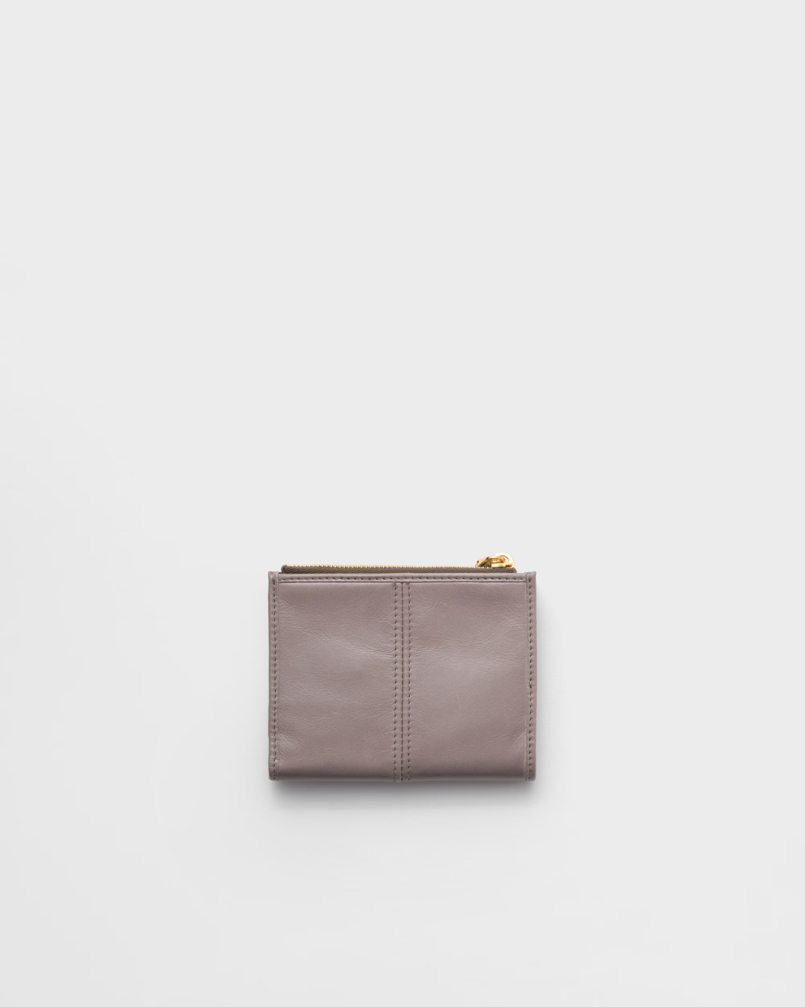  Ví Nữ Prada Small Leather Wallet 'Dark Grey' 