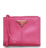  Ví Nữ Prada Small Leather Wallet 'Peony Pink' 