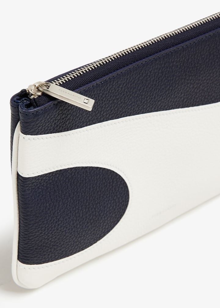  Ví Salvatore Ferragamo Phone Pouch 'Black White' 