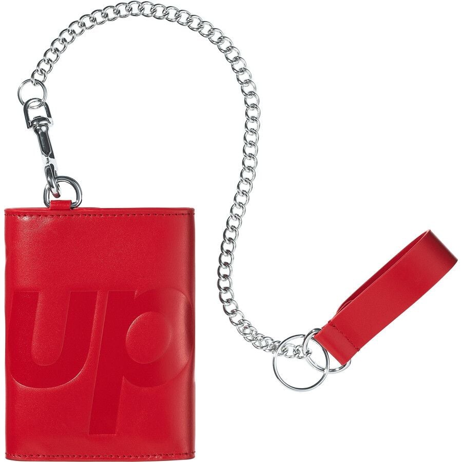  Ví Supreme Leather Chain Wallet 'Red' 