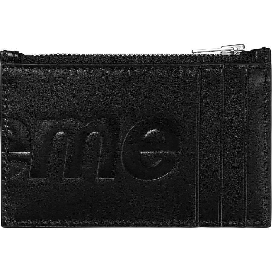  Ví Supreme Leather Zip Card Holder 'Black' 