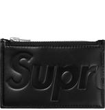  Ví Supreme Leather Zip Card Holder 'Black' 
