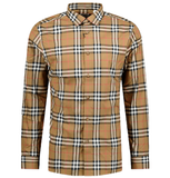  Áo Nam Burberry Shefford Long-sleeve Shirts 'Taupe' 