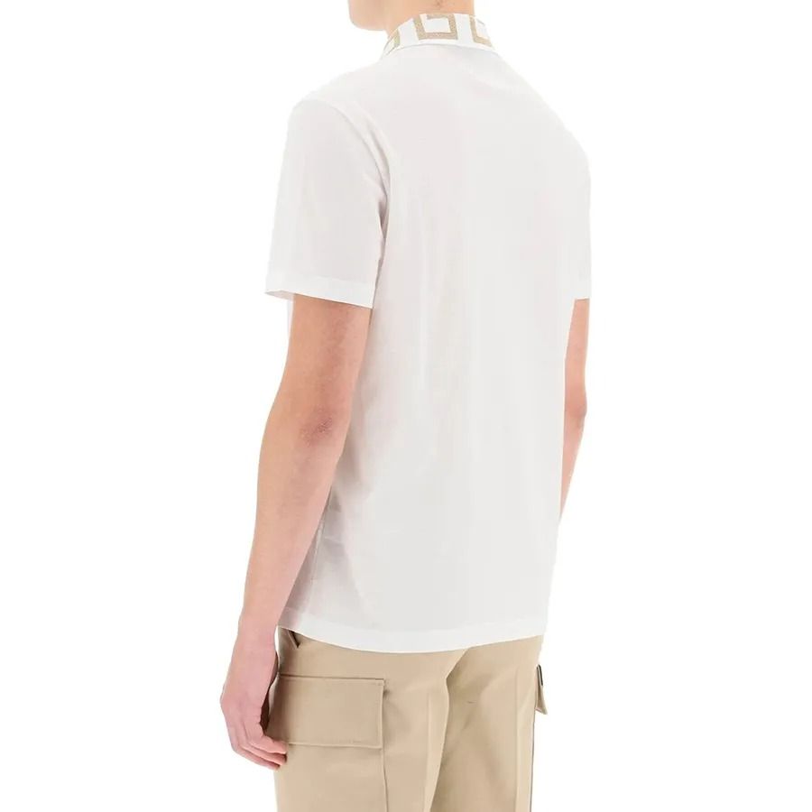  Áo Nam Versace Colletto Greca 'White' 