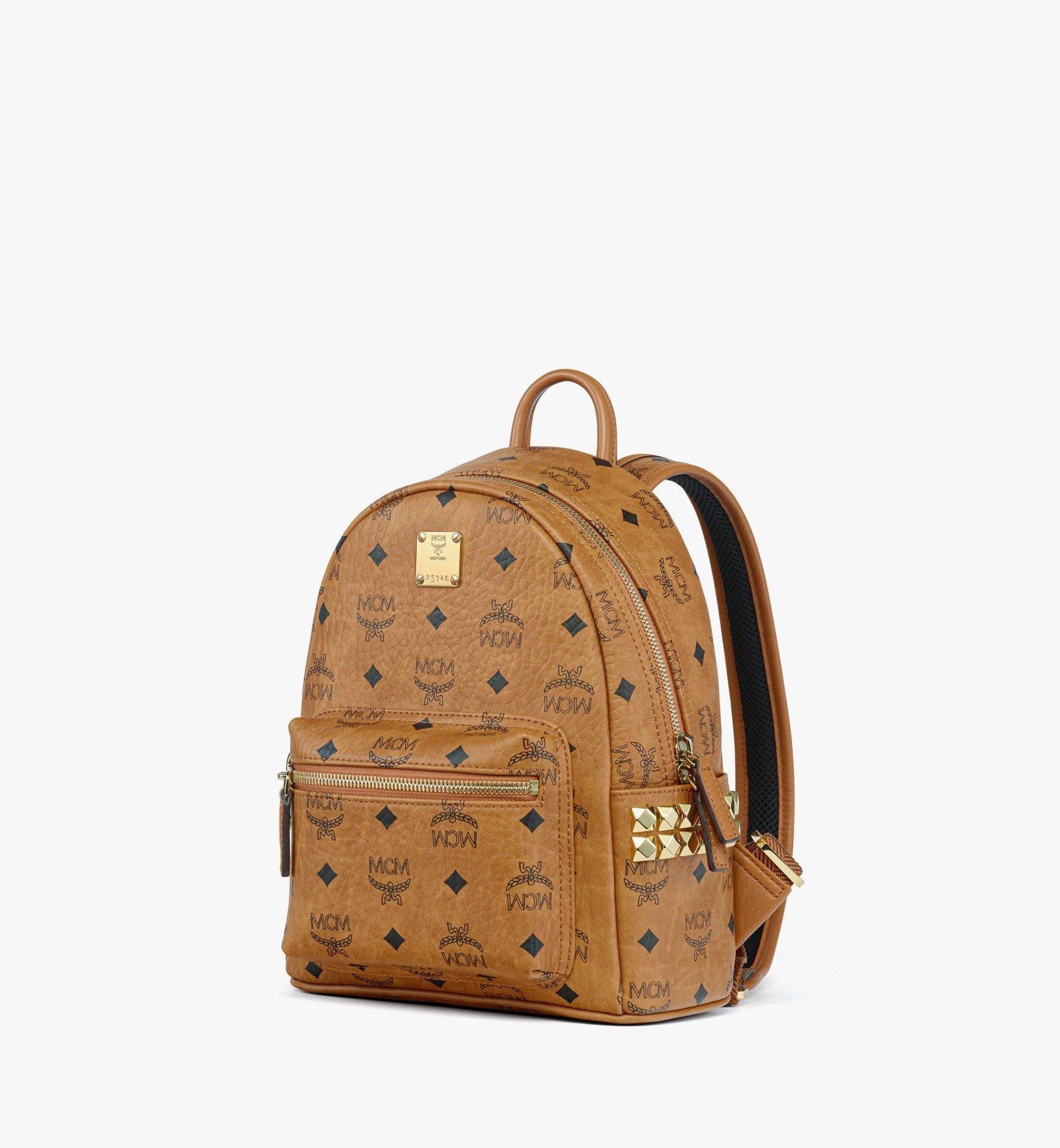  Balo MCM Stark Side Studs Backpack 'Cognac' 