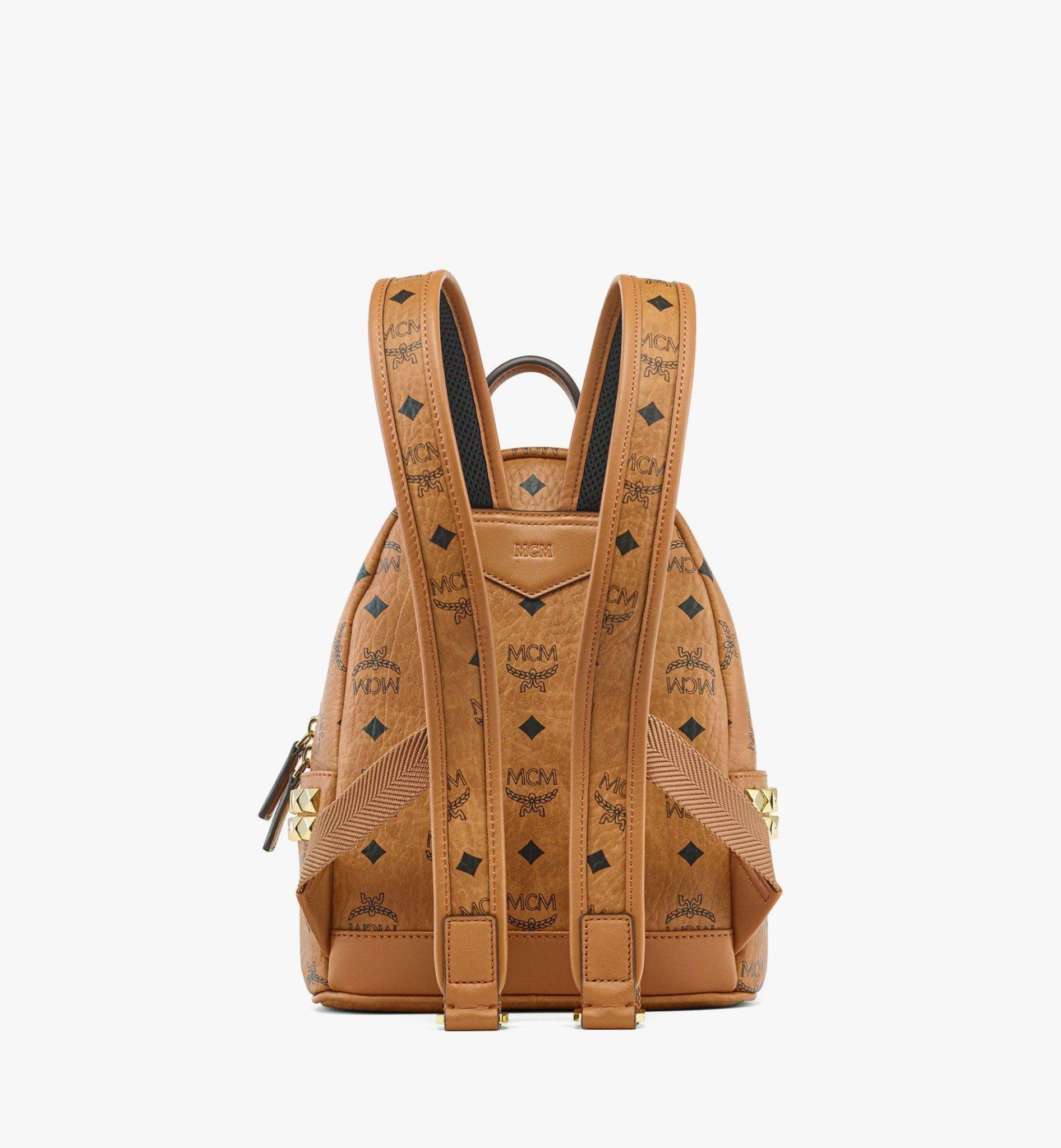  Balo MCM Stark Side Studs Backpack 'Cognac' 