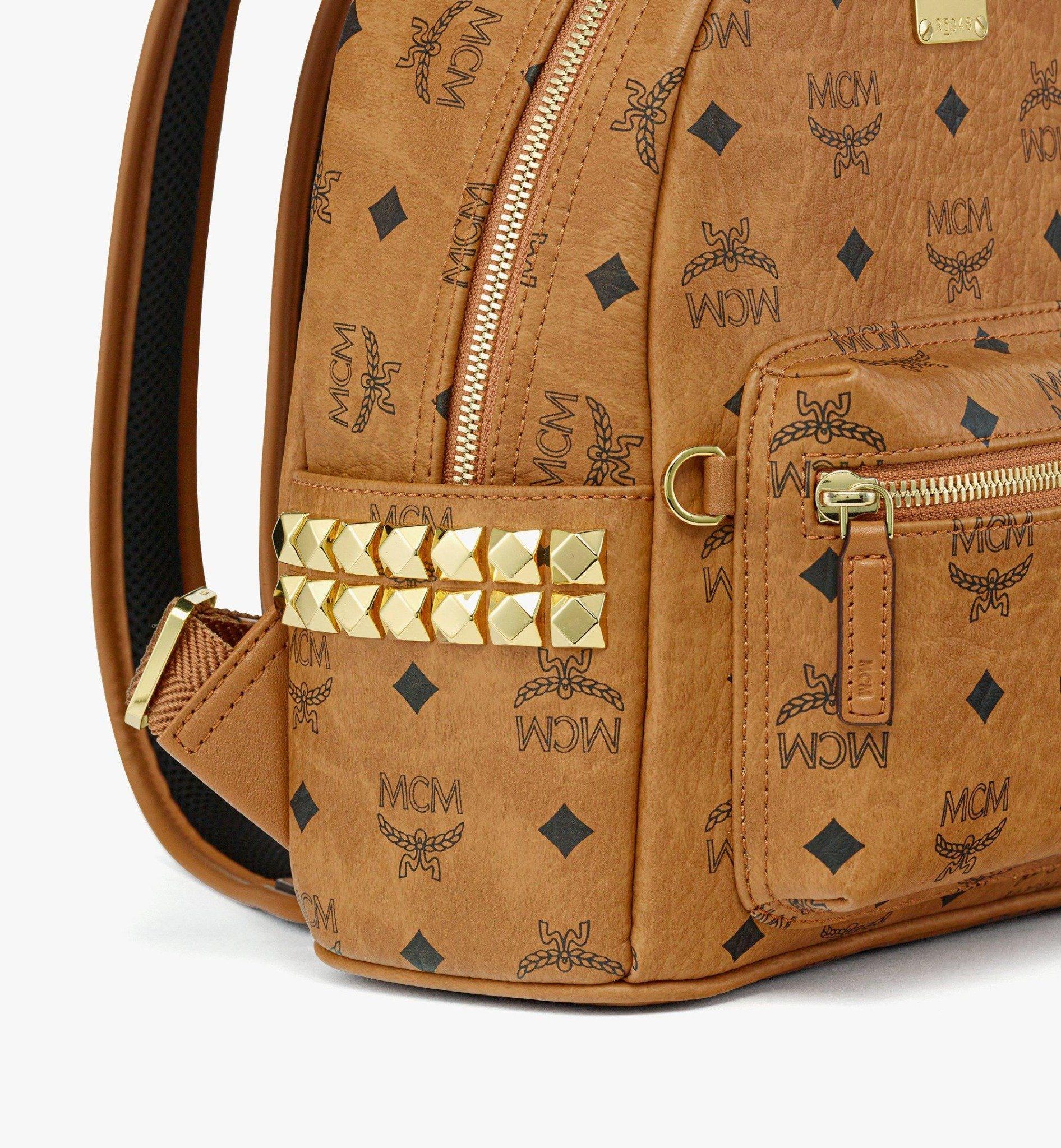  Balo MCM Stark Side Studs Backpack 'Cognac' 