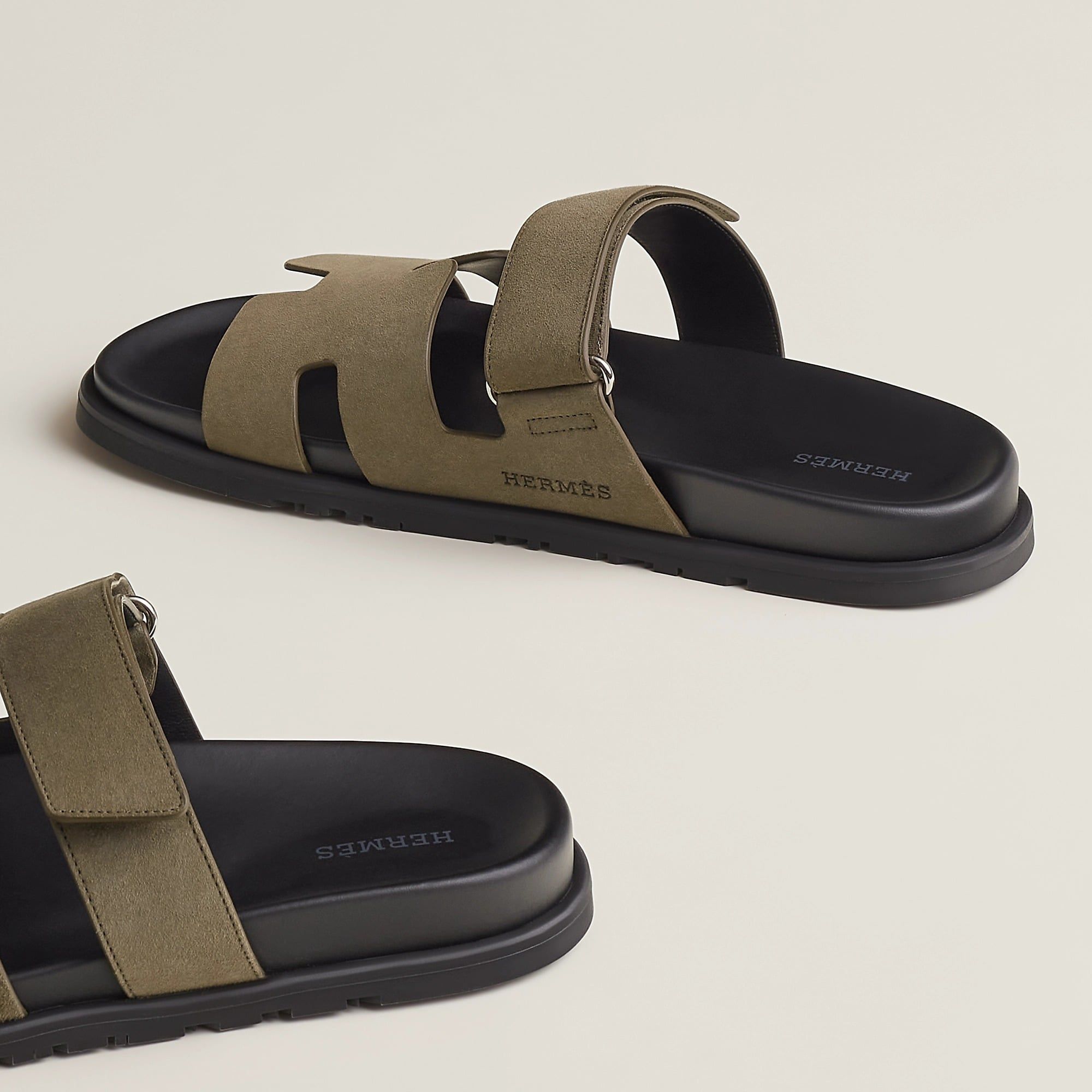  Dép Nam Hermes Chypre Sandal 'Vert Toundra' 