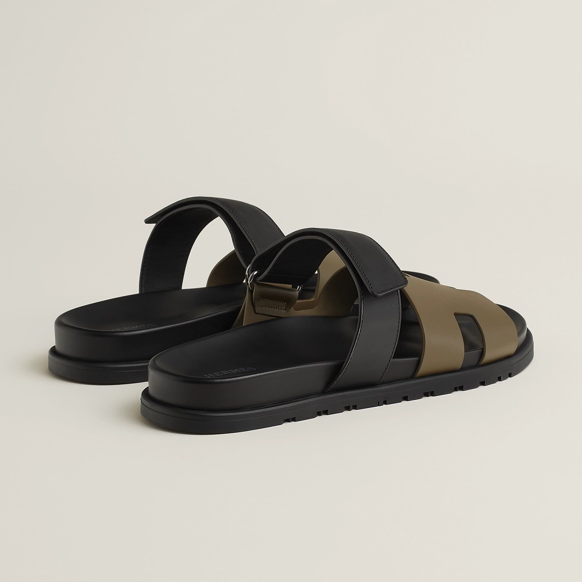  Dép Nam Hermes Chypre Sandal 'Vert Toundra' 