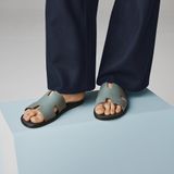  Dép Nam Hermes Izmir Sandal 'Bleu Tonnerre' 