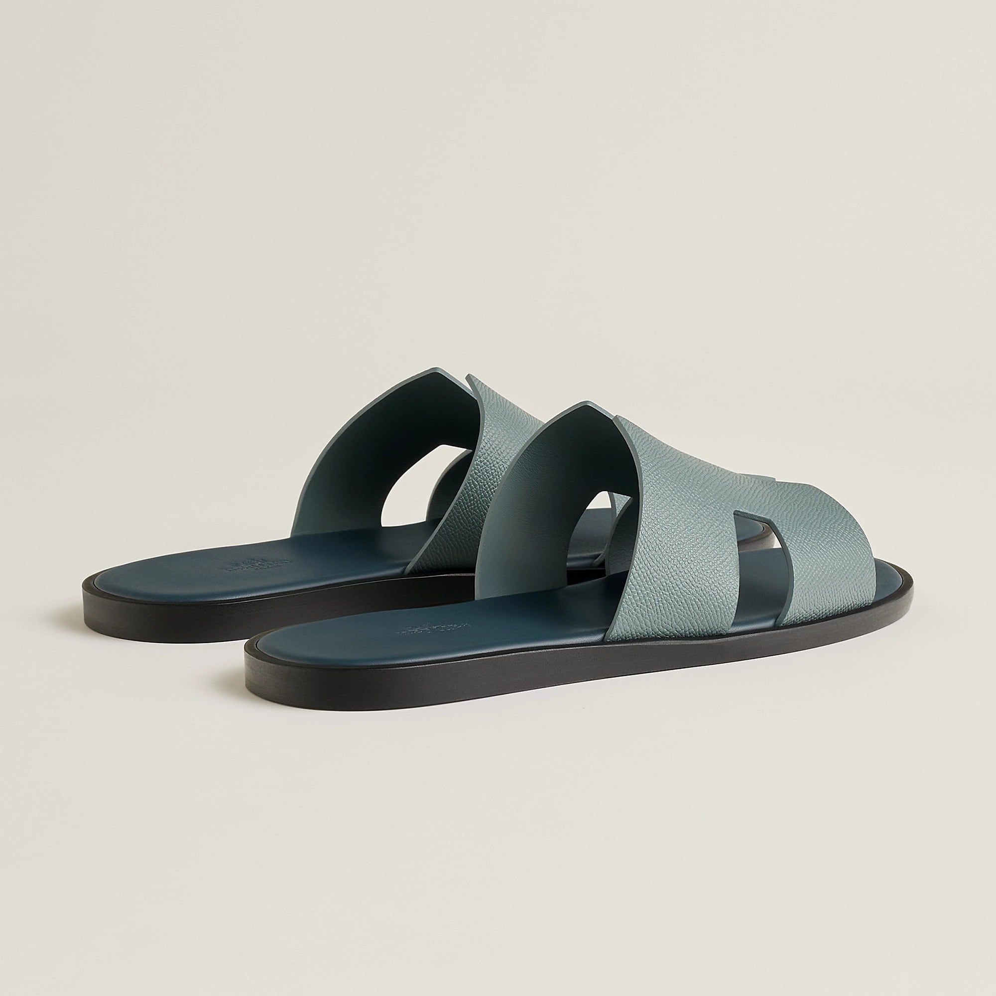  Dép Nam Hermes Izmir Sandal 'Bleu Tonnerre' 