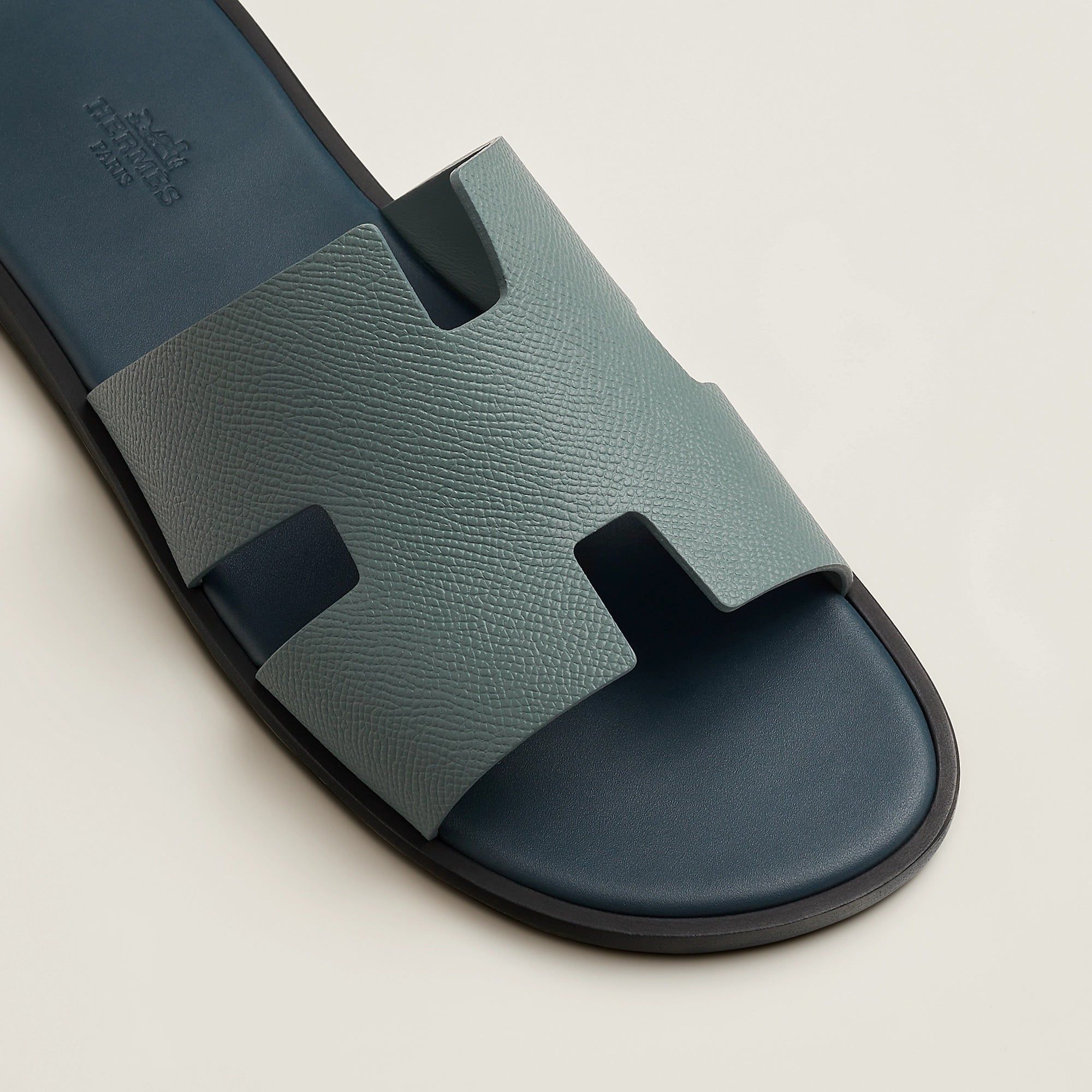  Dép Nam Hermes Izmir Sandal 'Bleu Tonnerre' 