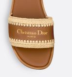  Dép Nữ Dior Dioriviera D-Lane Slide 'Camel' 