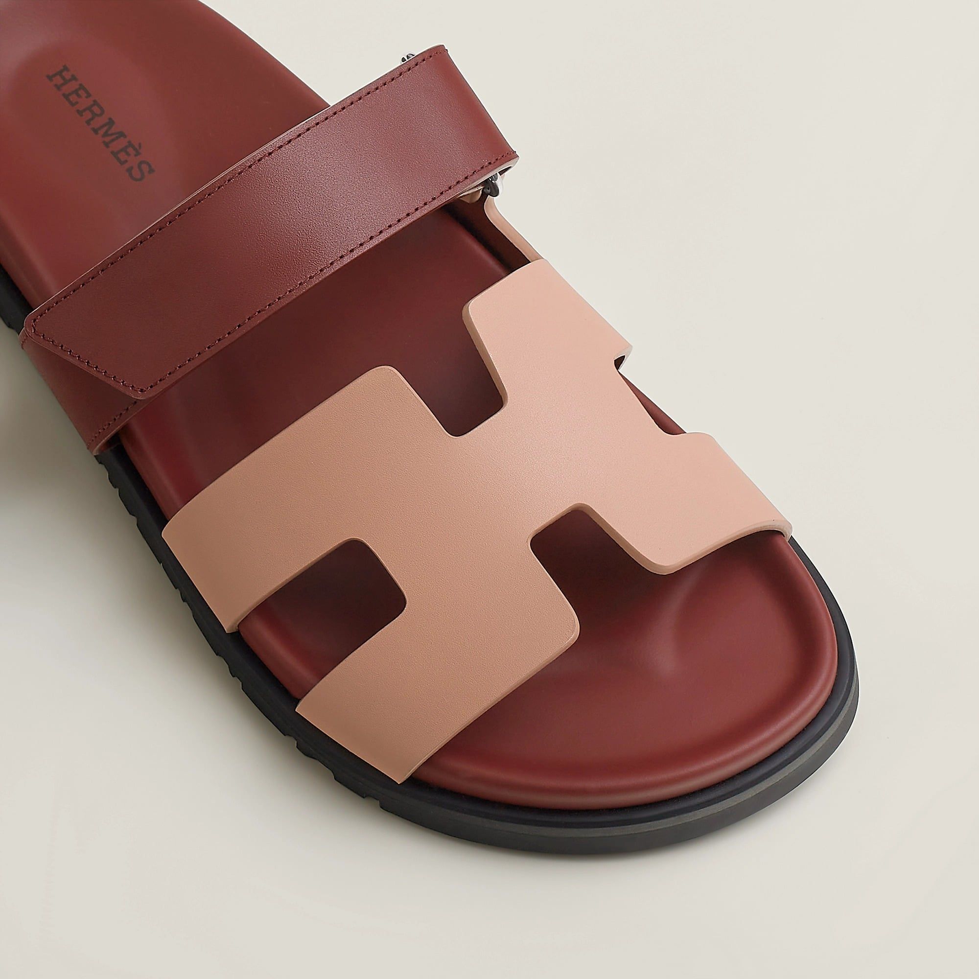  Dép Nữ Hermes Chypre Sandal 'Beige Perlino' 