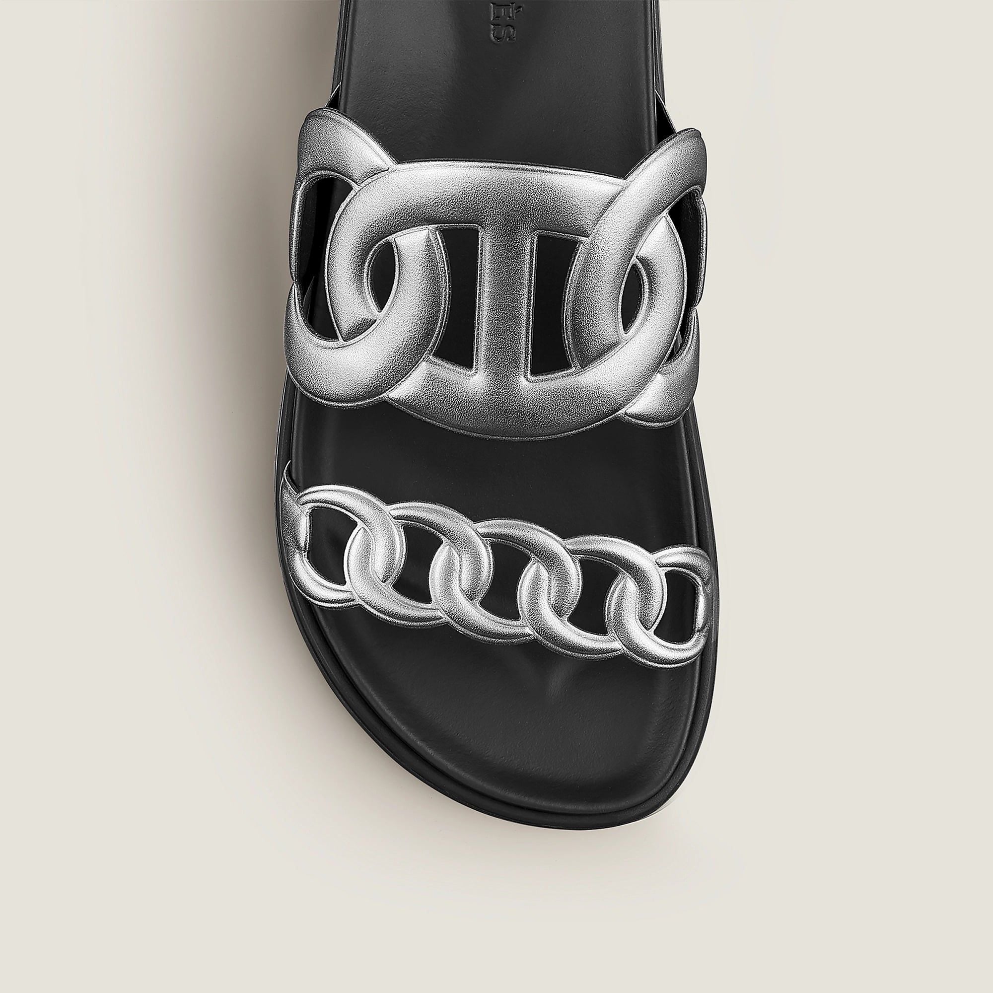  Dép Nữ Hermes Extra Sandal 'Gris Argenté' 