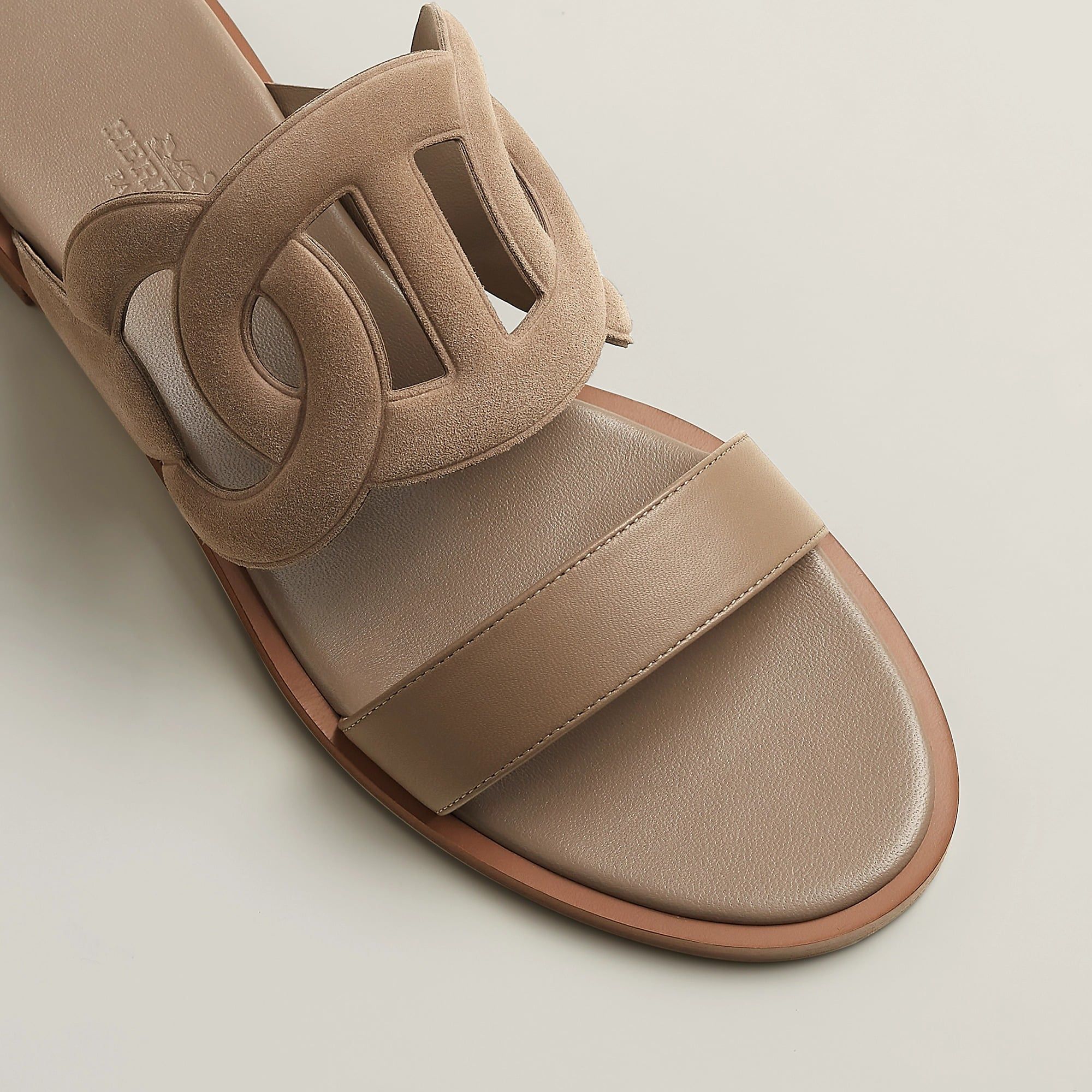  Dép Nữ Hermes Lagune Sandal 'Beige Sable' 