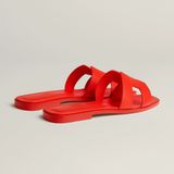  Dép Nữ Hermes Oran Sandal 'Rouge Grenadine' 