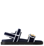  Dép Nữ Louis Vuitton LV Sunset Comfort Sandals 'Navy' 