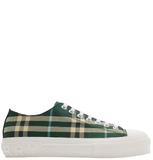  Giày Nam Burberry Check Nylon Blend Sneakers 'Leaf' 
