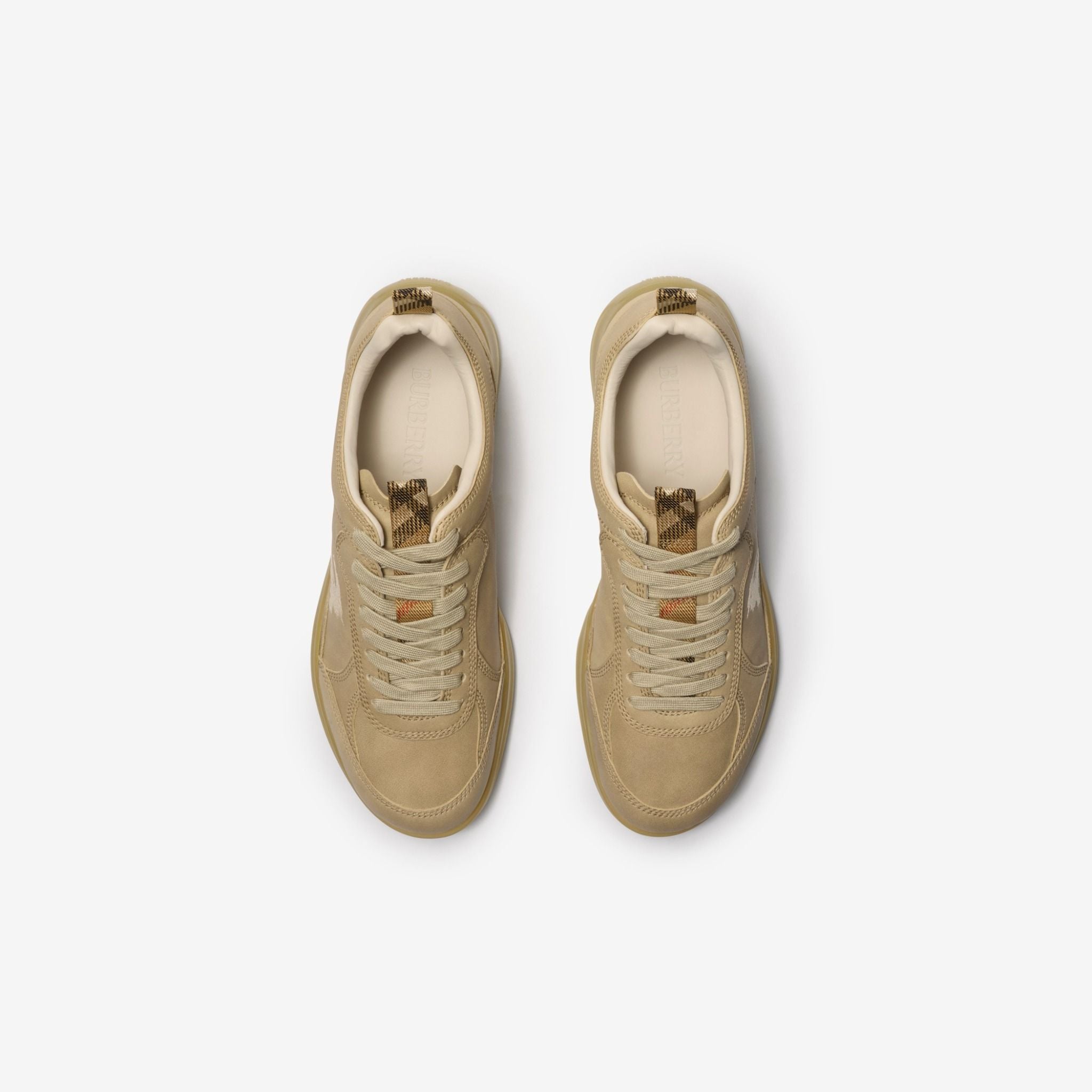  Giày Nam Burberry Leather Matrix Sneakers 'Stock' 
