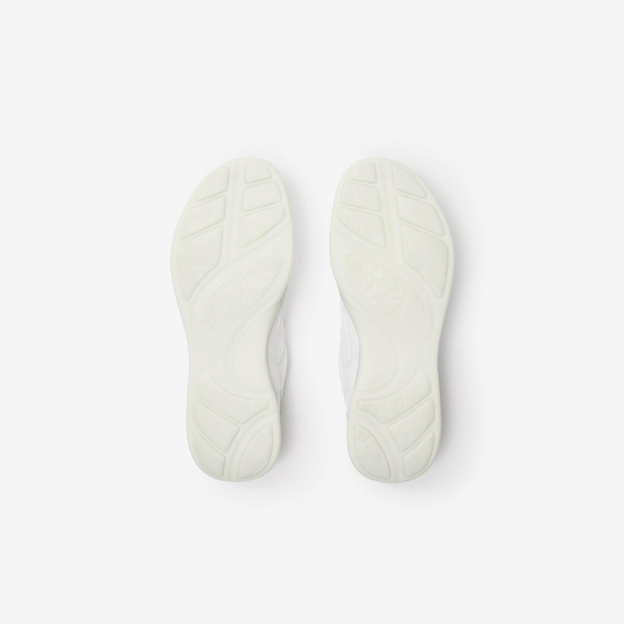  Giày Nam Burberry Leather Matrix Sneakers 'White' 
