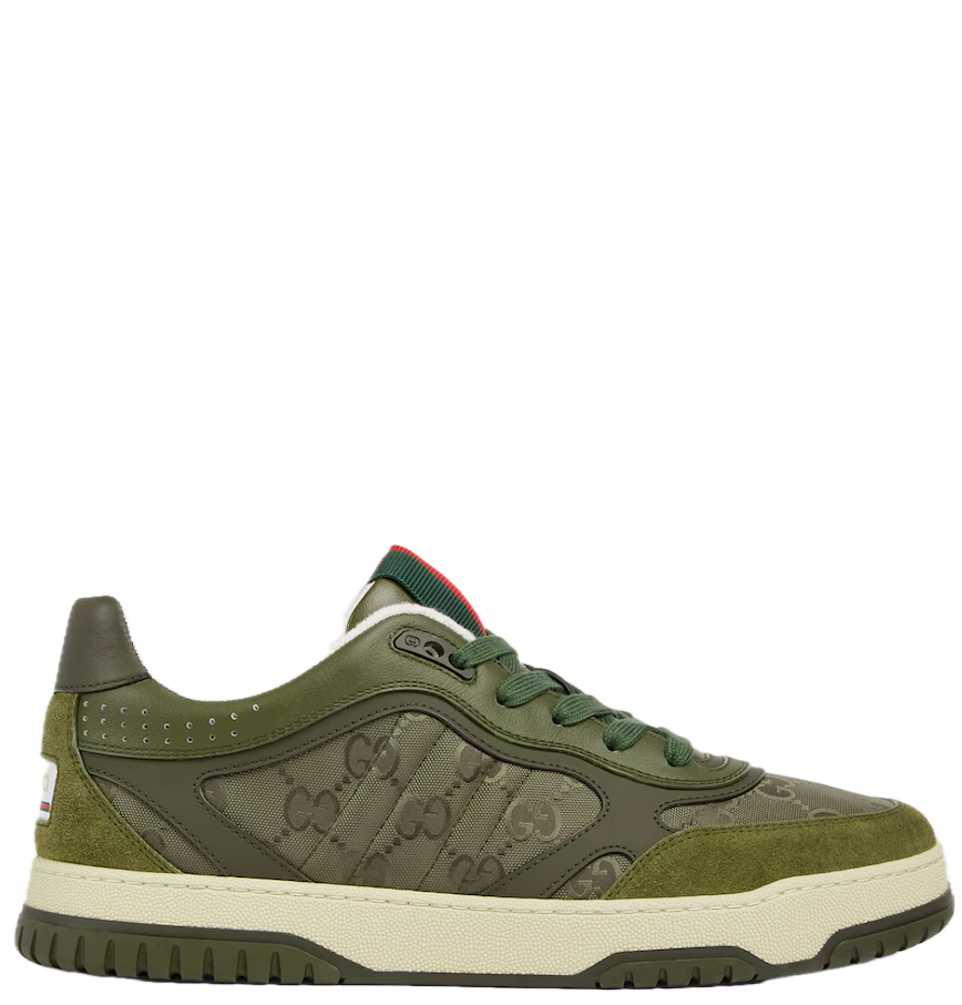  Giày Nam Gucci Re-Web Sneaker 'Dark Green' 