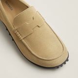  Giày Nam Hermes Lazy Loafer 'Beige Albâtre' 