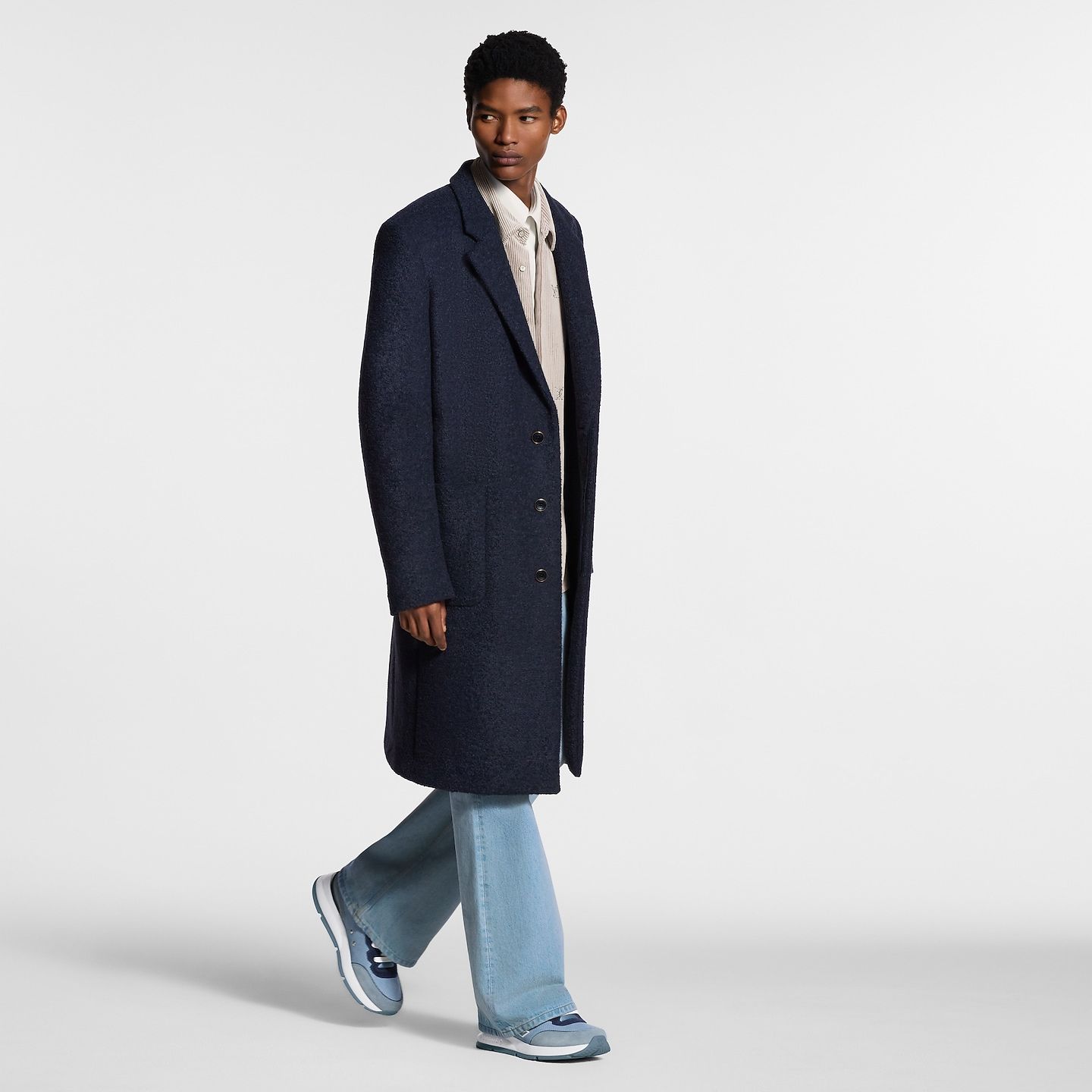  Giày Nam Louis Vuitton LV Classic Trainers 'Blue' 