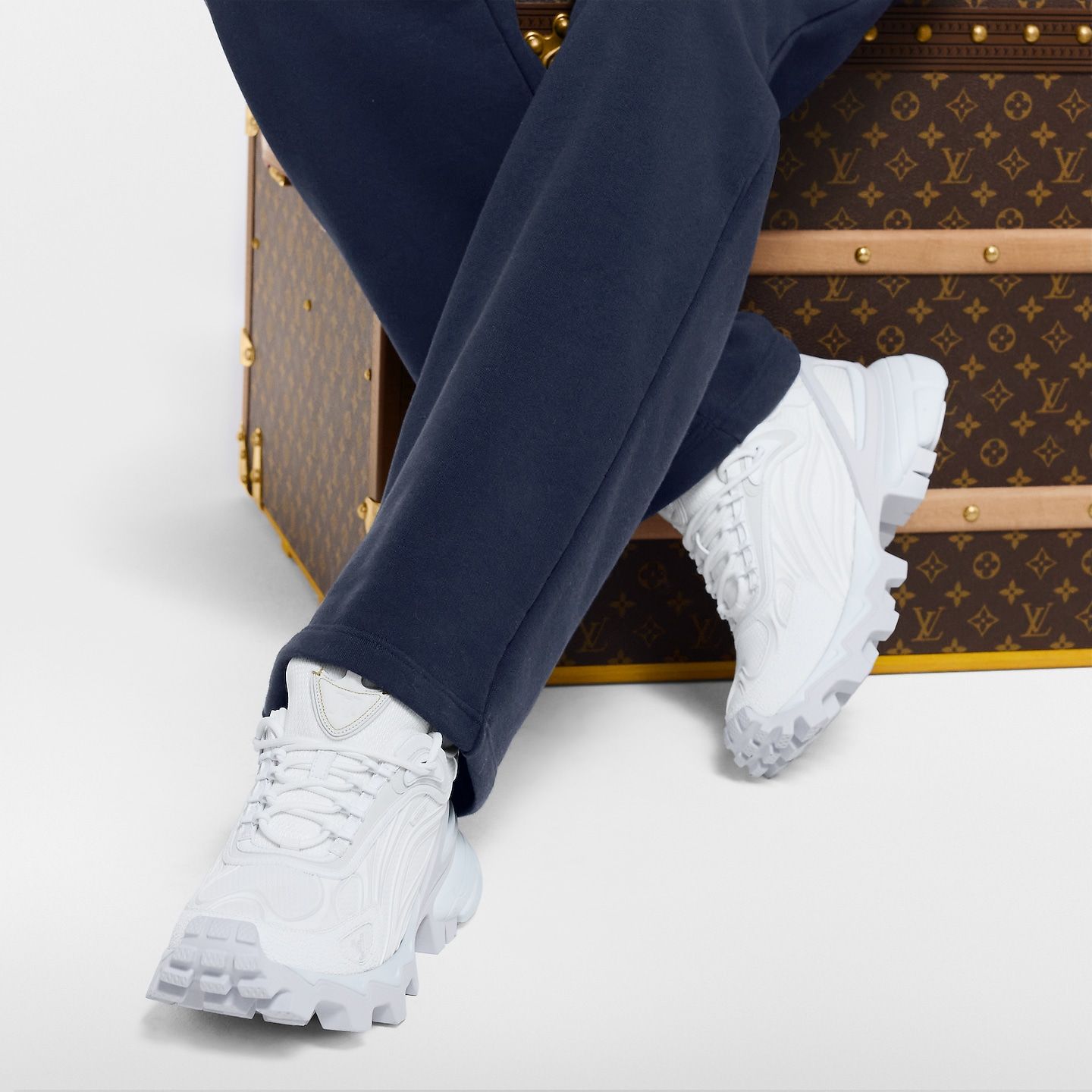  Giày Nam Louis Vuitton LV Summit Trainers 'White' 