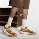  Giày Nam Louis Vuitton LV Tilted Trainers 'Cognac' 