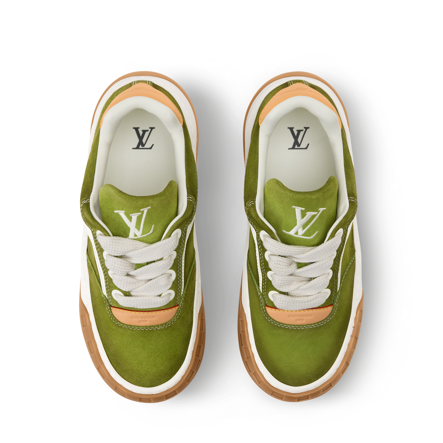  Giày Nam Louis Vuitton LV Tilted Trainers 'Green' 