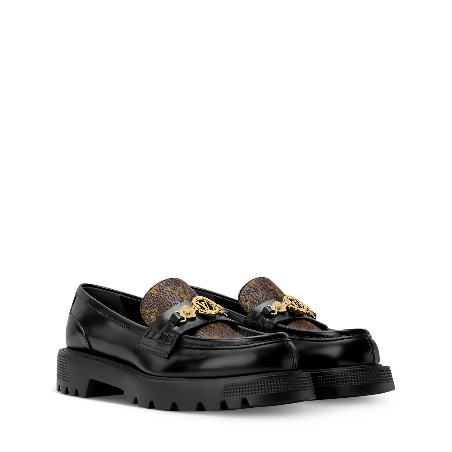  Giày Nữ Louis Vuitton District Flat Loafers 'Black' 
