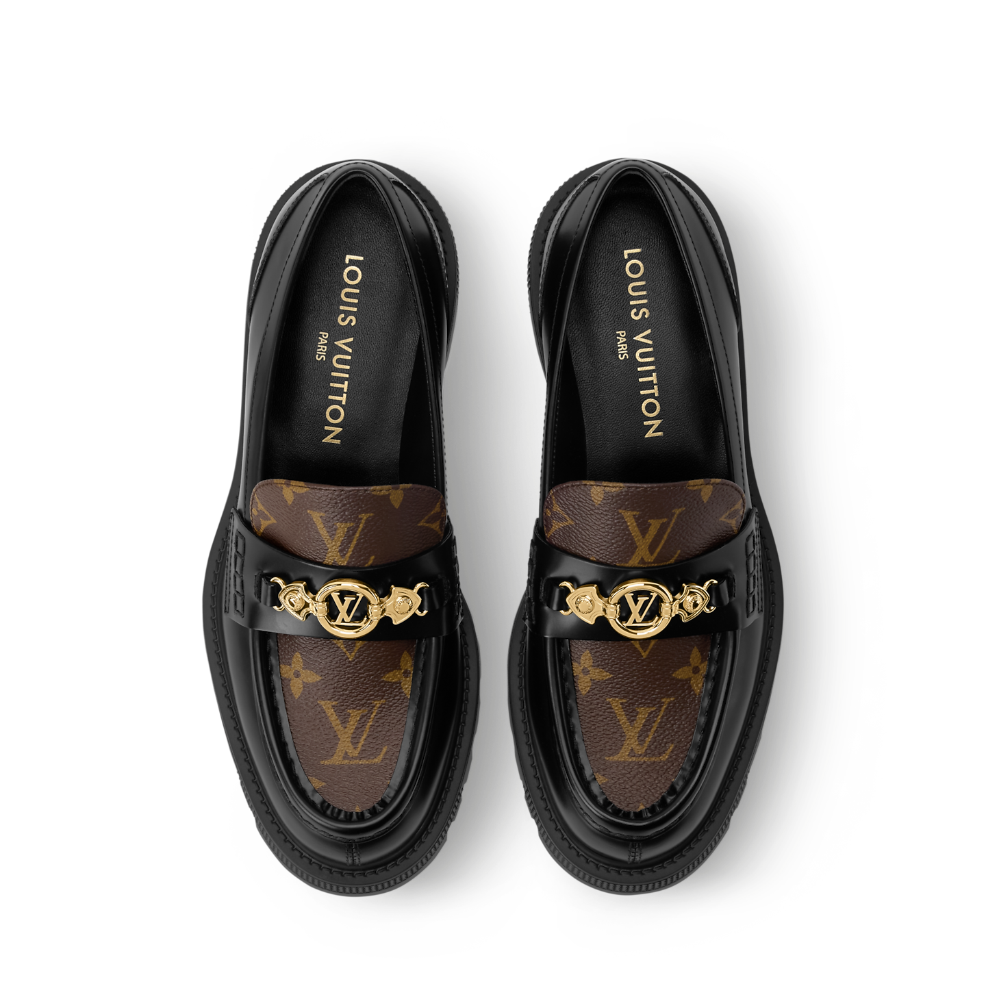  Giày Nữ Louis Vuitton District Flat Loafers 'Black' 
