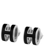  Khuyên Tai Nữ Hermes Mini Pop H 'Noir Palladium' 