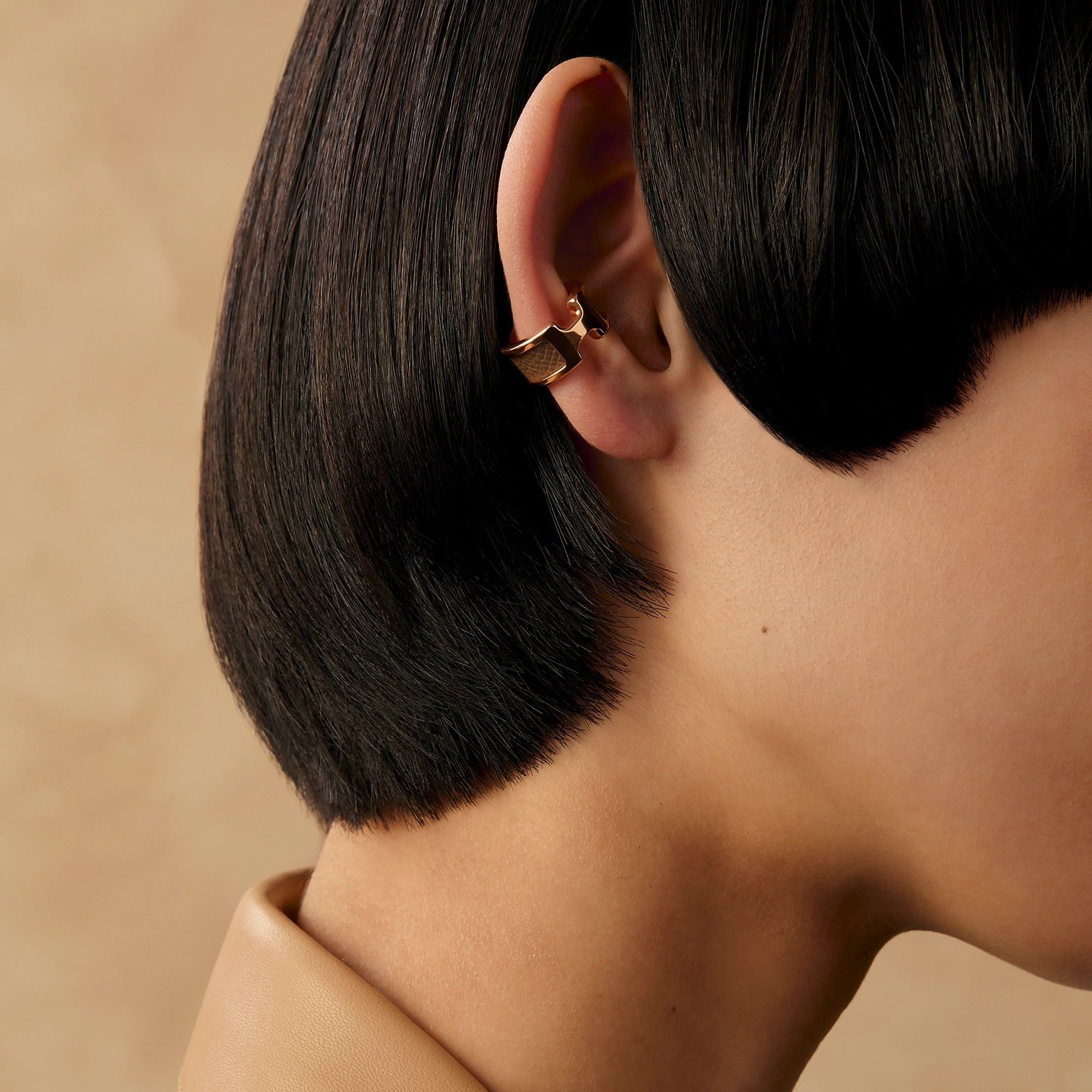  Khuyên Tai Nữ Hermes Olympe 'Étoupe Rose Gold' 