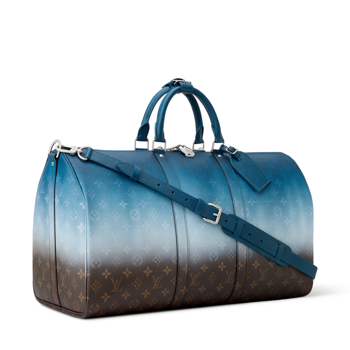  Túi Louis Vuitton Keepall Bandoulière 50 Bag 'Blue' 