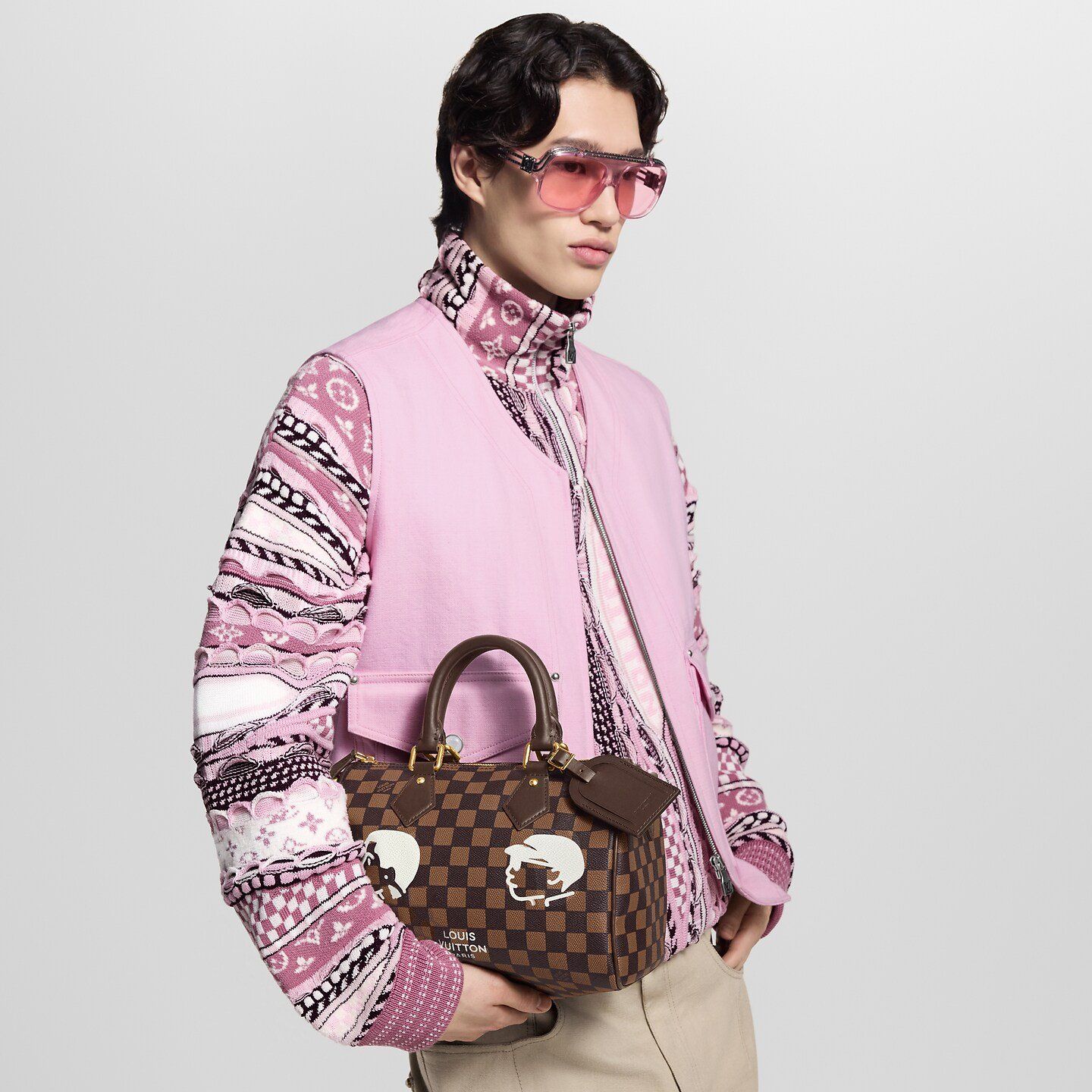  Túi Louis Vuitton Speedy 25 Bandoulière Bag 'Brown' 