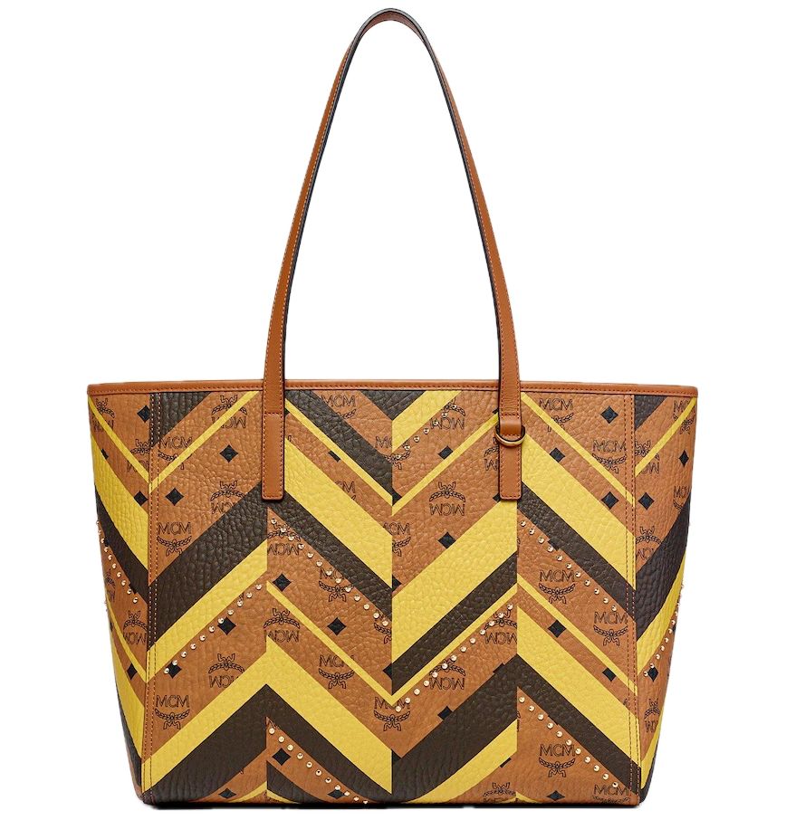  Túi MCM Studded Toni Top-Zip Shopper 'Cognac' 