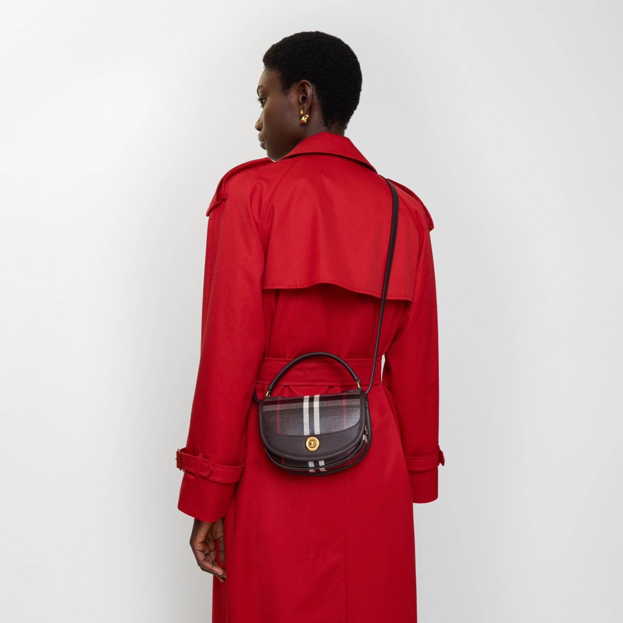  Túi Nữ Burberry Mini Highlands Bag​ 'Mahogany Red' 