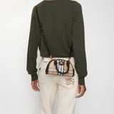  Túi Nữ Burberry Mini Highlands Bowling Bag​ 'Sand' 