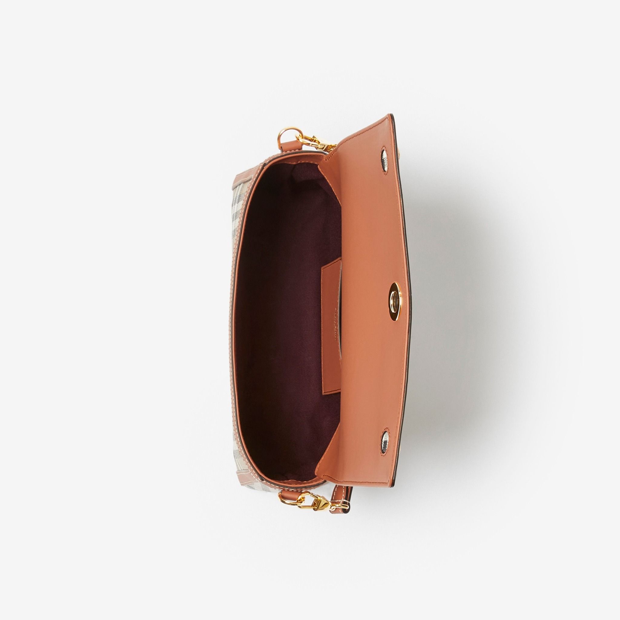  Túi Nữ Burberry Top Handle Note Bag 'Briar Brown' 
