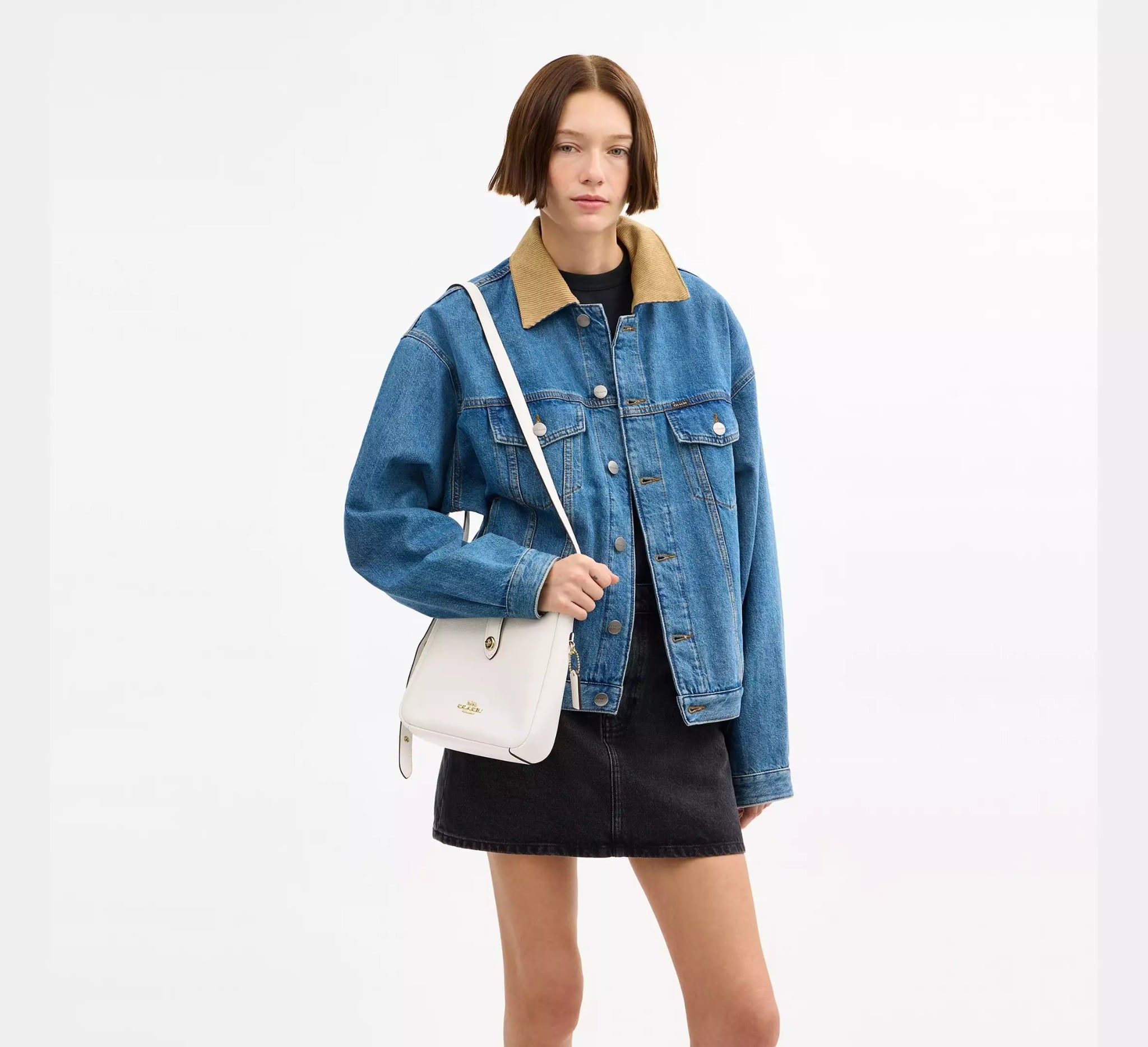  Túi Nữ Coach Hadley Mini Crossbody Bag 'Chalk' 