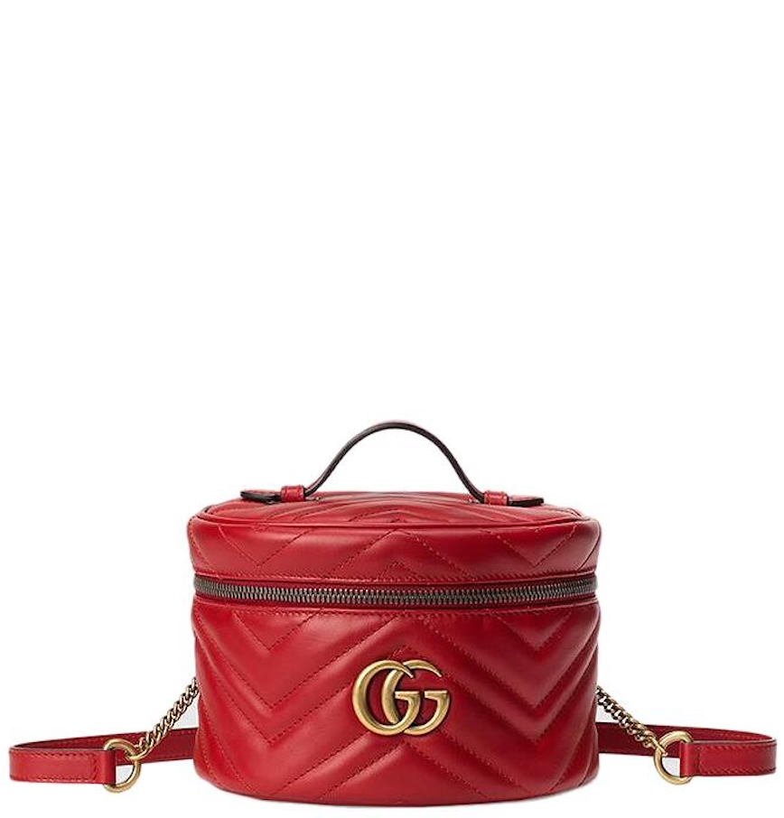  Túi Nữ Gucci Marmont Leather Handbag 'Red' 